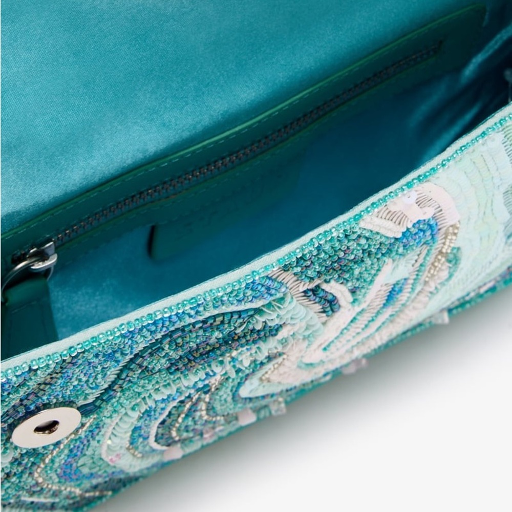STAUD BEADED TOMMY BAG VIRAL TIDAL WAVE - Picture 4 of 12